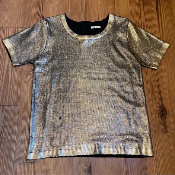 Under Skies gold crew neck tee SIZE M - Picture 1 of 6